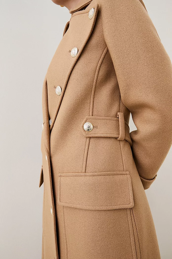 Petite Italian Wool Cashmere Maxi Coat | Karen Millen Petite Italian Wool Cashmere Maxi Coat | Karen Millen